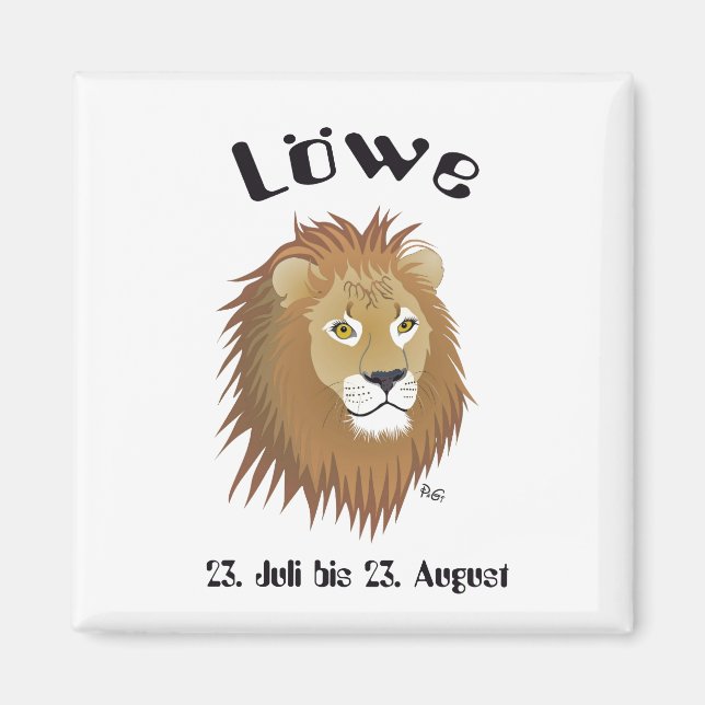 Aimant Signe étoilé de Lion (Devant)