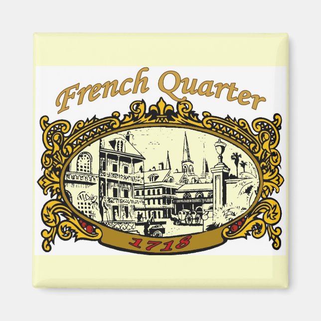 Aimant Signe français de défilement trimestriel 1718 (Devant)