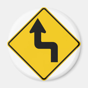 Aimant Signe (gauche) inverse de route de tour