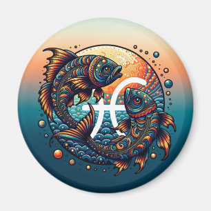 Aimant SIGNE Horoscope Astrologique Poissons Zodiac