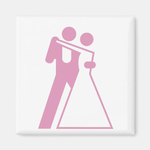 Aimant Signe international pour la jeune mariée et le