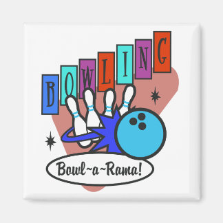 Aimant signe rétro bowl-a-rama