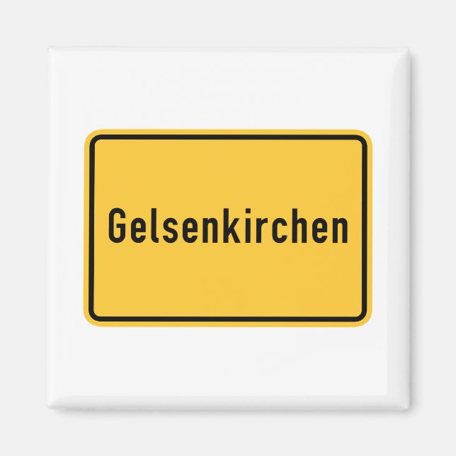 Aimant SIGNE ROUTIÈRE Gelsenkirchen, Allemagne (Devant)