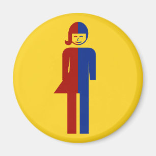 Aimant Signe thaïlandais ⚠ Toilet de Ladyboy