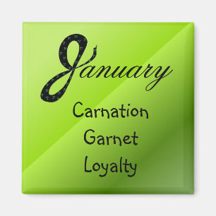 Aimant Signification d'anniversaire de janvier