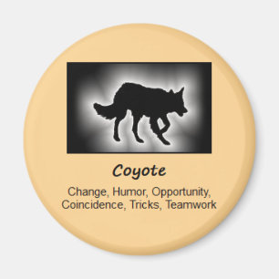 Aimant Signification d'esprit animal de totem de coyote