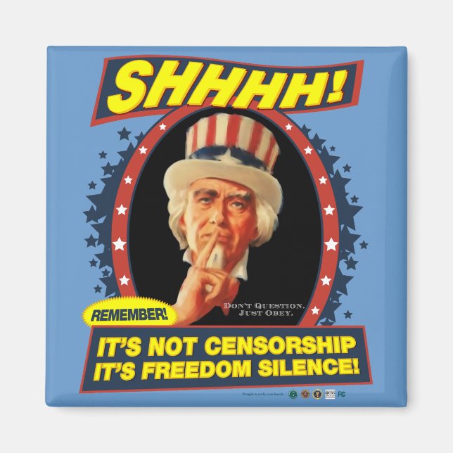 Aimant Silence Liberté (Devant)