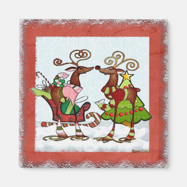Aimant Silencieux Whimsey Christmas Mooks (Devant)