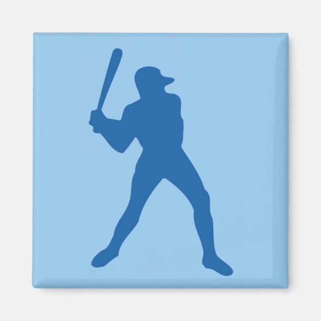 Aimant silhouette de baseball (Devant)