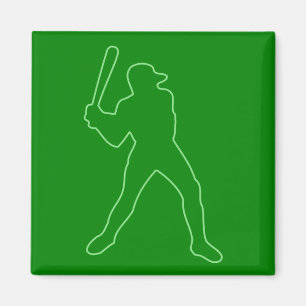 Aimant silhouette de baseball