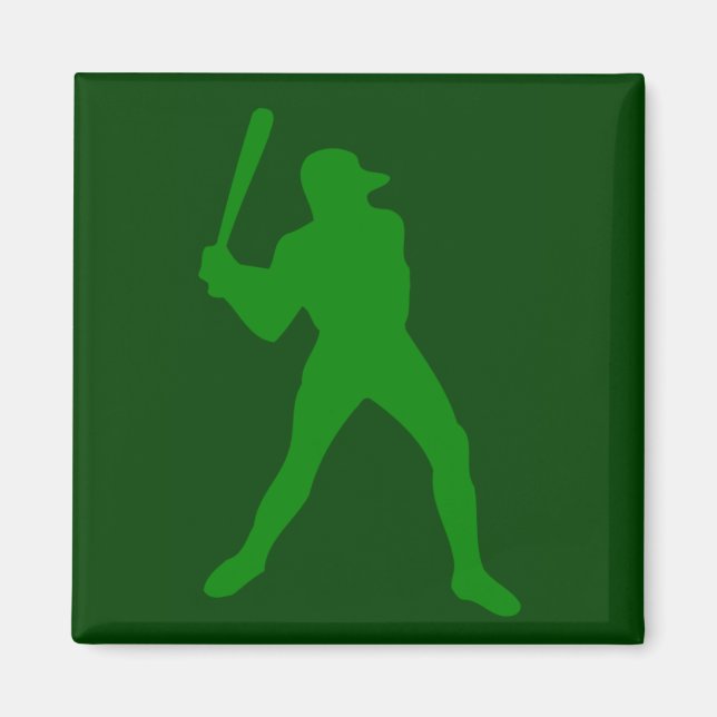 Aimant silhouette de baseball (Devant)