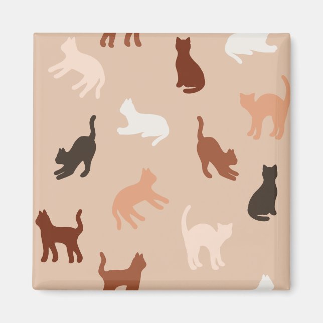 Aimant Silhouette de chat (Devant)