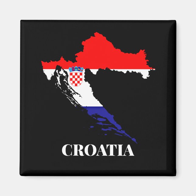 Aimant silhouette de Croatie (Devant)