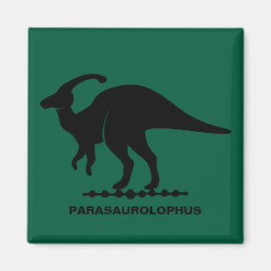 Aimant Silhouette de Dinosaure Parasaurolophus