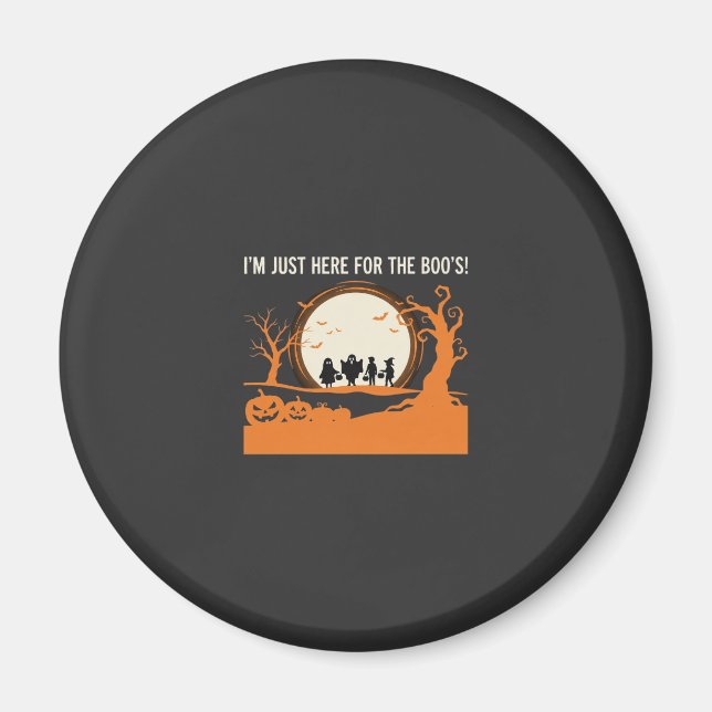 Aimant Silhouette de fantôme Halloween Boo (Devant)