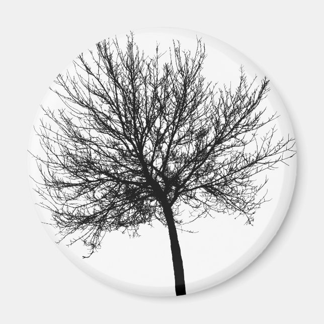 Aimant Silhouette de l'arbre (Devant)