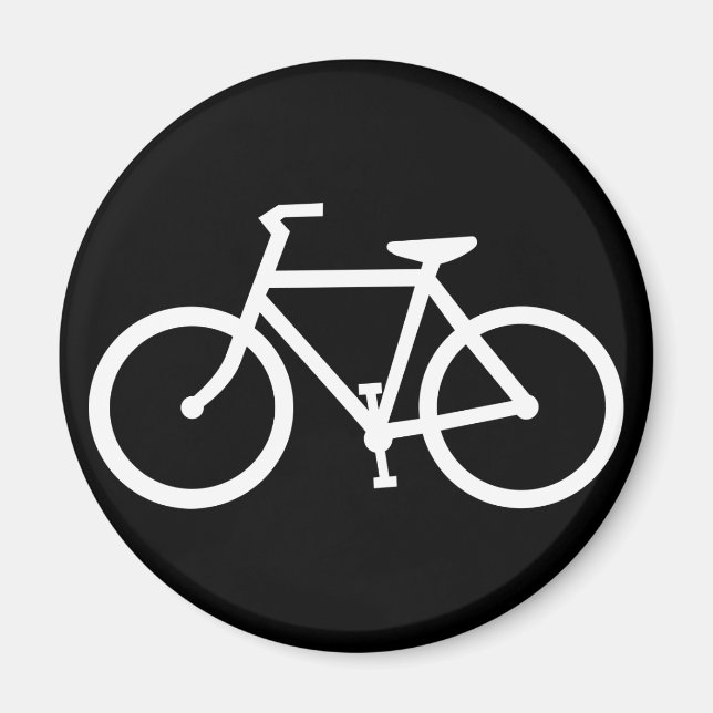 Aimant silhouette de vélo (Devant)