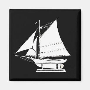 Aimant silhouette de voilier