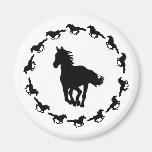 Aimant Silhouette Design Cheval