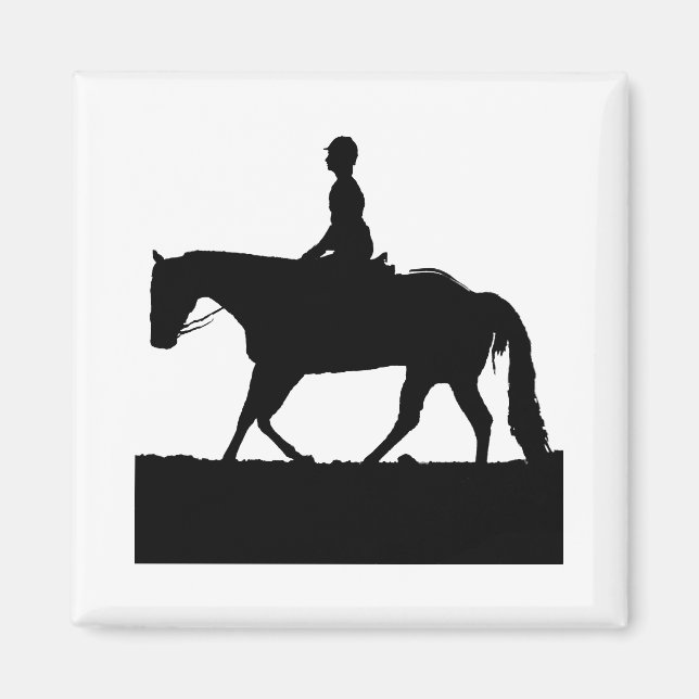 Aimant Silhouette du cheval (Devant)