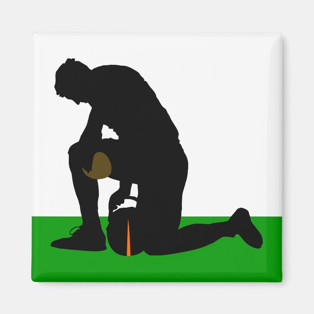 Aimant silhouette du footballeur (Devant)
