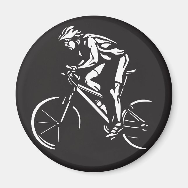 Aimant silhouette inverse de l'axe cyclique (Devant)