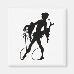 Aimant Silhouette magicienne des années 1920