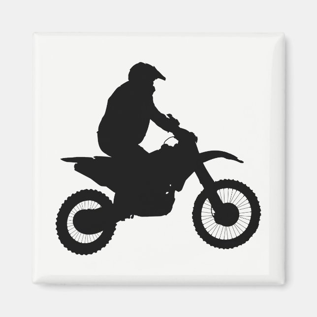 Aimant Silhouette Motocross (Devant)