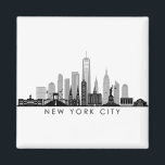 Aimant Silhouette Skyline de la ville de New York Manhatt<br><div class="desc">Skyline avec de nombreux bâtiments,  sites et monuments typiques de cette ville. Si quelque chose de spécial doit être ajouté ou si vous avez une demande très individuelle,  écrivez-moi.  Et bien sûr,  j'attends vos commentaires avec impatience.</div>