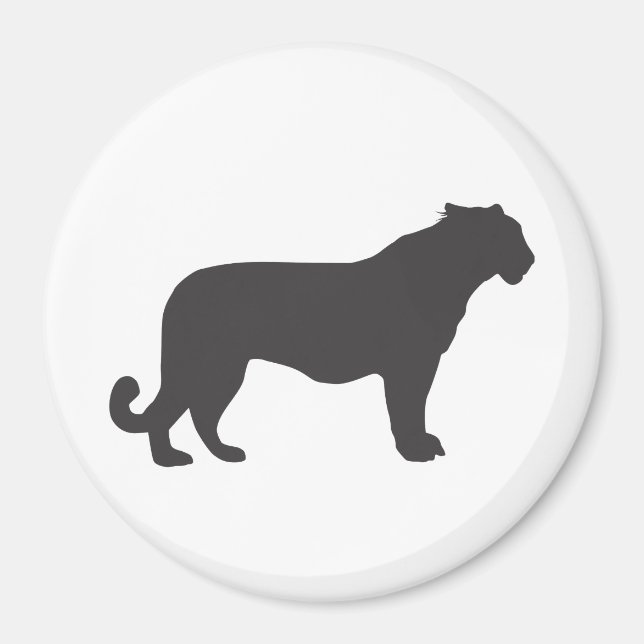 Aimant Silhouette Tiger (Devant)