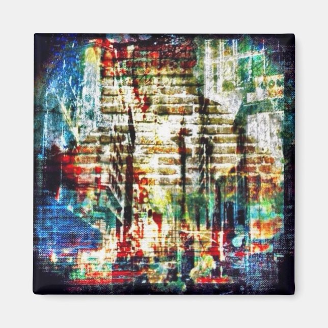 Aimant Silhouette urbaine (Devant)