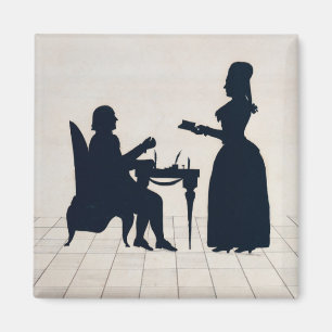 Aimant Silhouettes de Monsieur et de Madame Roland