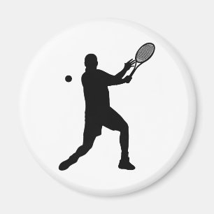 Aimant silhouettes de tennis