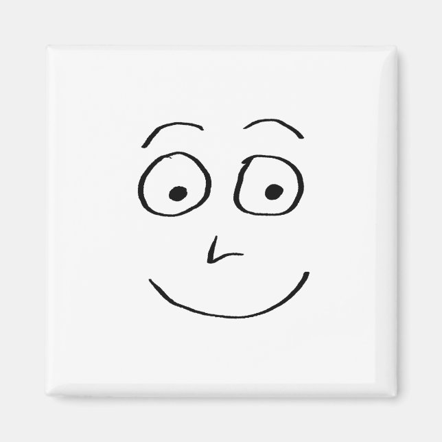 Aimant Silly Smile Doodlenut par Cussdum Designs (Devant)