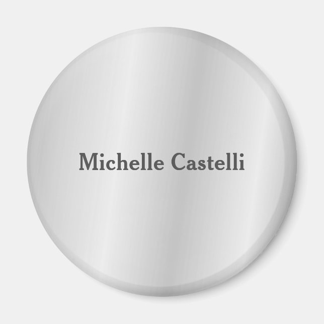 Aimant Silver Grey Professionnel Unique Classique Simple (Devant)