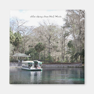 Aimant Silver Springs, la Floride, bateau de fond en