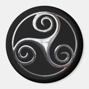 Aimant Silver Triskelion