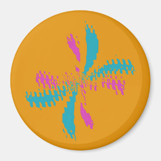 Aimant Simple Abstrait Papillon Motif Messy Vol