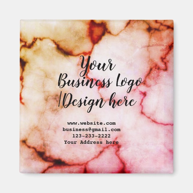 Aimant simple addyour logo/design mare (Devant)