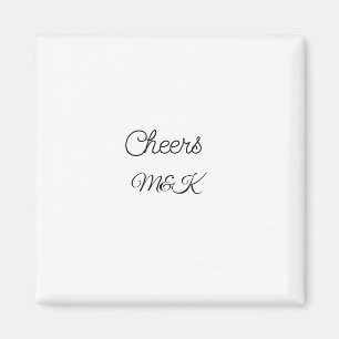 Aimant Simple ajout de nom minimal acclamations couple no