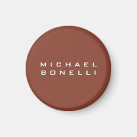 Simple Brown minimaliste moderne  Votre nom