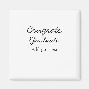 Aimant Simple congratulation graduation add your