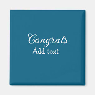 Aimant Simple congratulation graduation add your