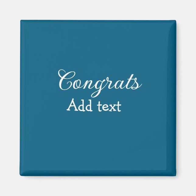 Aimant Simple congratulation graduation add your (Devant)