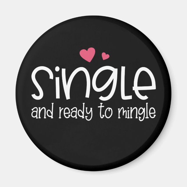 Aimant Simple et prêt à mélanger la Saint-Valentin | Magn (Devant)