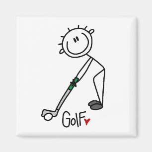 Aimant Simple Golfeur en Bâtonnets