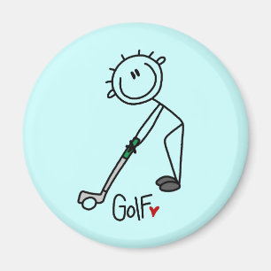 Aimant Simple Golfeur en Bâtonnets