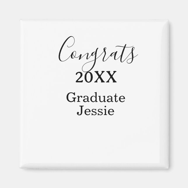 Aimant Simple graduation congratulations minimal add clas (Devant)