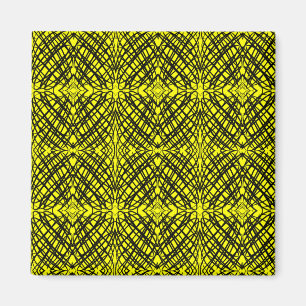 Aimant Simple Gribouillis   Carrelage Miroir   Jaune   Bu