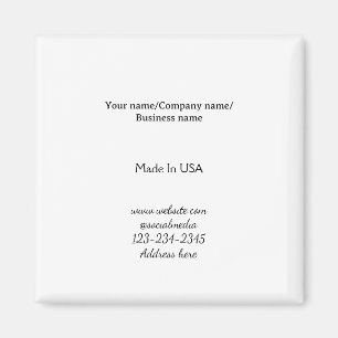 Aimant simple minimal ajoutez votre logo/design ici entre